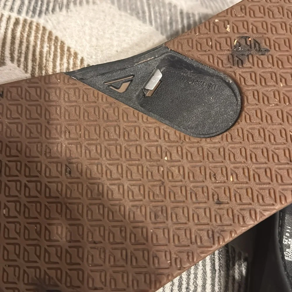 Reef Men’s Fanning Black Sandals Flip Flops